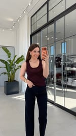 Bordo Lacivertli Çizgili Atlet Bluz