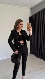 Bymee Tüvit  Ceket Siyah