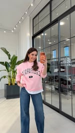 California Sweatshirt Pembe
