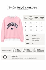 Californnia Sweatshirt Pembe