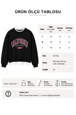Californnia Sweatshirt Siyah