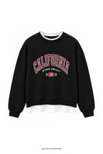 Californnia Sweatshirt Siyah