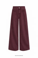 Conci Dökümlü Tensel Pantolon Bordo