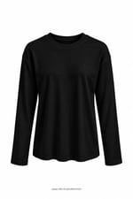 Düz Basic Kurtarıcı Bluz Siyah