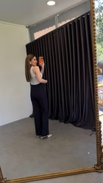 En Boy Likralı Tok Kumaş Pantolon Lacivert