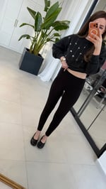 Fit Laura En Boy Likralı Tayt Pantolon Siyah