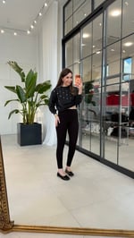 Fit Laura En Boy Likralı Tayt Pantolon Siyah