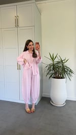 Gömlekli Takım Pembe