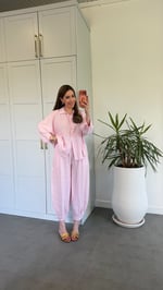 Gömlekli Takım Pembe
