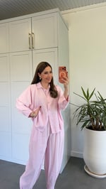 Gömlekli Takım Pembe