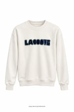 Kabartma Yazılı Lcs Sweatshirt Ekru