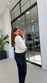 Kabartma Yazılı Lcs Sweatshirt Ekru