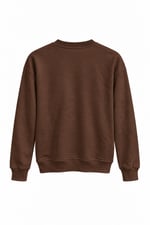 Kabartma Yazılı Lcs Sweatshirt Kahverengi