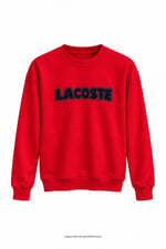 Kabartma Yazılı Lcs Sweatshirt Kırmızı