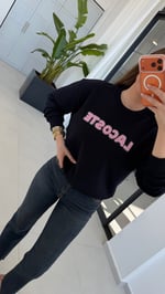 Kabartma Yazılı Lcs Sweatshirt Lacivert