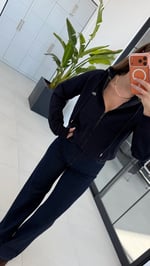 Kapişonlu Sweat Ceket Lacivert