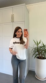 Koste Baskılı T-shirt Kahverengi