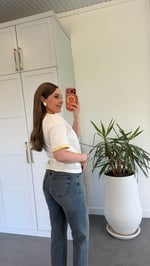 Koste Baskılı T-shirt Sarı