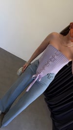 Lelalila Korse Bluz Lila