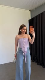 Lelalila Korse Bluz Lila