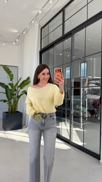Mevsimlik Örme Triko Sarı