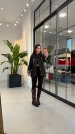 Mumlu Doku Marka Model Ceket Acı Kahve