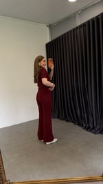 Nowfel Std Dokulu Triko Takım Bordo