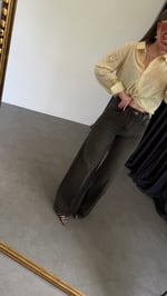 Nüanslı Wide Leg Jean Antrasit