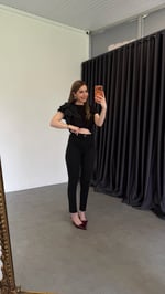 Önü Fleto Cepli Skinny Jean Füme