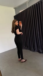 Önü Fleto Cepli Skinny Jean Füme