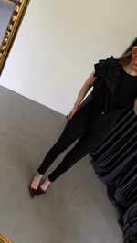 Önü Fleto Cepli Skinny Jean Füme