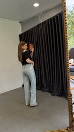 Plue Buz Mavi Ağartmalı Jean