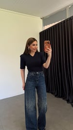 Premium Ön Arka Full Taşlı Jean Mavi