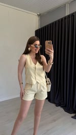 Rizvew Şortlu Takım Sarı