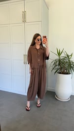 Salaş Model Tensl Takım Kahverengi