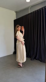 Şalvar Model Takım Krem