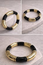 Segmentli Cuff Bileklik Siyah