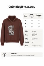 Seven Leopard Sweatshirt Kahverengi