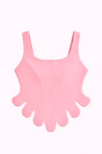 Soleil Parça Detaylı Bluz Pembe