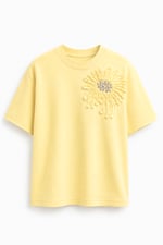 Sunflower Taşlı T-shirt Sarı
