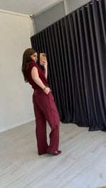 Tenssel Pantolon Bordo