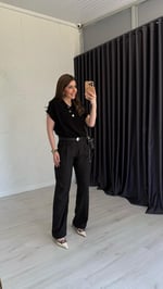 Tenssel Pantolon Siyah
