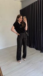 Tenssel Pantolon Siyah
