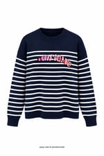 Tm Jeans Çizgili Triko Lacivert