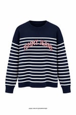 Tm Jeans Çizgili Triko Lacivert