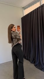 Üçgen Çift Taraflı Şal Kahverengi
