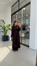 Üçlü Rahat Takım Kahverengi