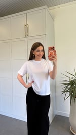 Vina Payet İşlemeli T-shirt Beyaz