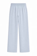 Yore Beli Lastikli Tensel Pantolon Mavi