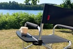Directors Chair with side table, Dark Grey